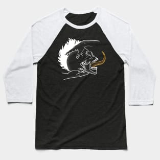 Punk skull Baseball T-Shirt